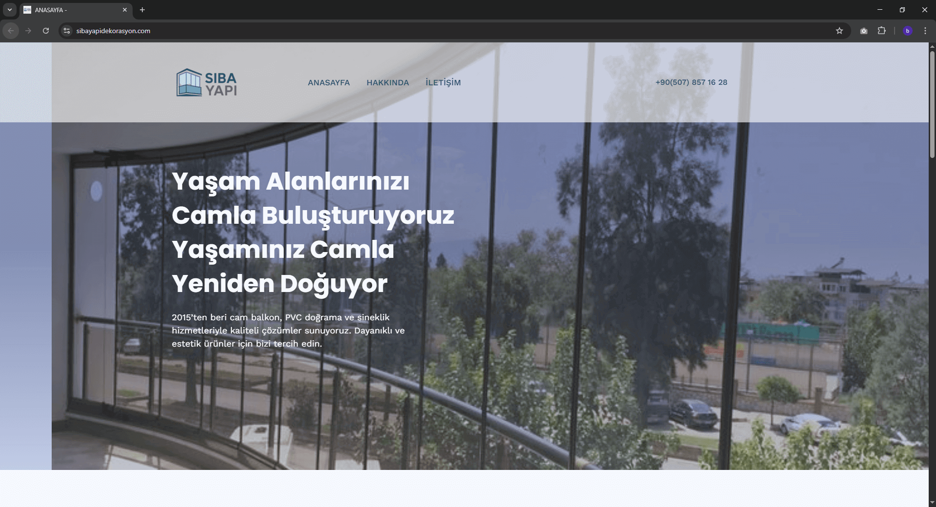 Cam balkon ve Pvc için Web Sitesi - Ustanız Geldi Web Tasarım Projesi